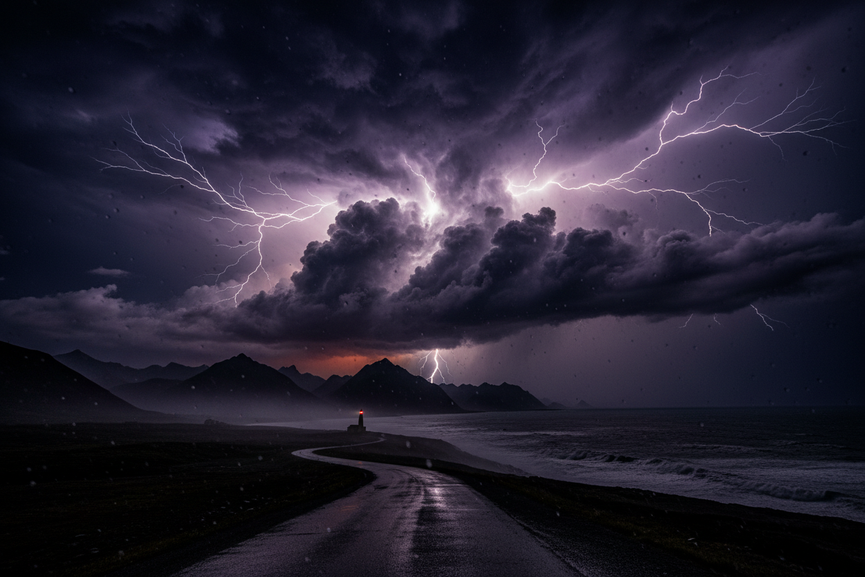 Dark Storm Background